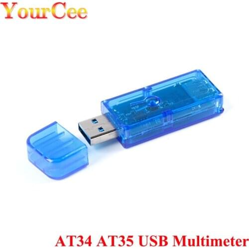 AT34 AT35 USB3.0 Voltmeter Ammeter Voltage Current Meter Multimeter Color LCD Battery Charge Power Bank USB Tester Module New