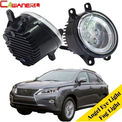 Cawanerl Car Accessories LED Fog Light Angel Eye Daytime Running Light Lamp DRL 12V For Lexus RX350 RX450h 2010 2011 2012 2013
