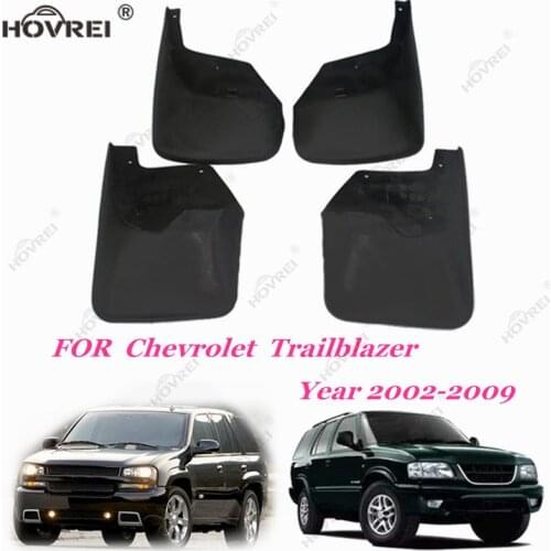 Car Splash Guard Mud Flaps for Chevrolet Trailblazer 2002 - 2009 mudguards Molded MUDFLAPS fender 2003 2004 2005 2006 2007 2008
