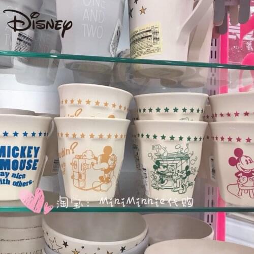 Disney Mickey Minnie Cute Couple Bamboo Fiber Japanese Tooth Cup Water Cup long distance relationship gifts mug ceramic mug