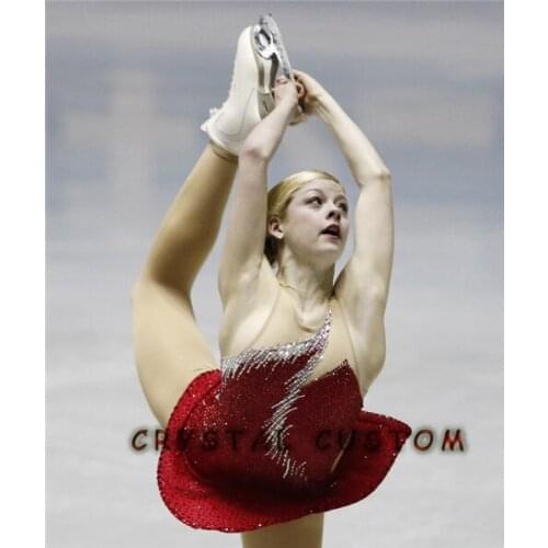 Ice Figure Skating Dress For Kids Fashion New Brand Figure Skating Dresses Crystal Custom DR3591