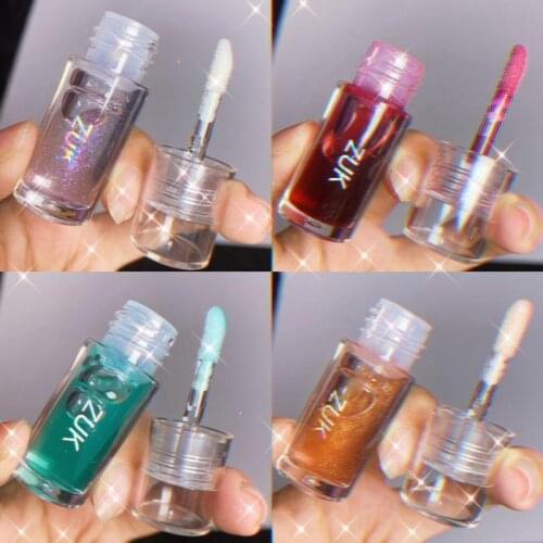 5-color Mini Lip Gloss Mirror Lip Glaze Moisturizing Luster Plump Lips Shiny Lipstick Long Lasting Portable Cosmetic TSLM1