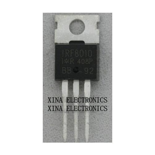 IRF8010PBF IRF8010 F8010 80A 100V TO-220 ROHS ORIGINAL 10PCS/lot Free Shipping Electronics composition kit