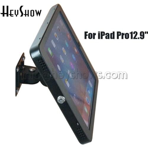 Tablet Wall Mount Ipad Security Lock Display Stand Bracket Kiosk Anti Theft Case Ipad Pro Housing For 12.9 Inch Ipad Pro