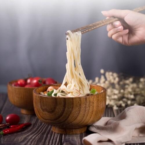 Natural Coconut Bowl Fruit Decoration Fruit Salad Noodle Bowl Wooden Rice Bowl Craft Tableware Wooden Environmental Utensils