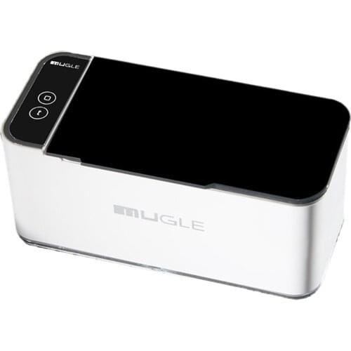 Jewelry Cleaner W/ Timer Watch Cleaning Machine White 46KHz