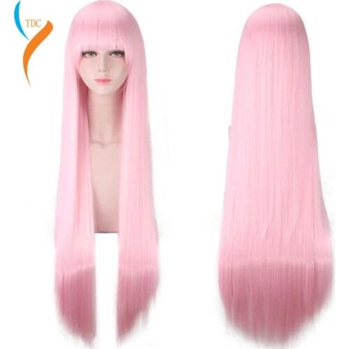 Anime DARLING in the FRANXX 02 Zero Two Wig Cosplay Costume CODE 002 Women Long Pink Hair Halloween Party Wigs