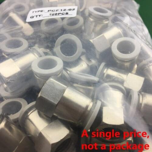 PCF12-01 PCF12-02 PCF12-03 PCF12-04 Pneumatic Straight thread through internal thread connector