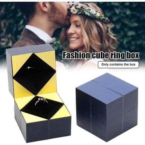 Puzzle Gift Box Magical Ring Box for Valentines Day Proposal Engagement Wedding GQ
