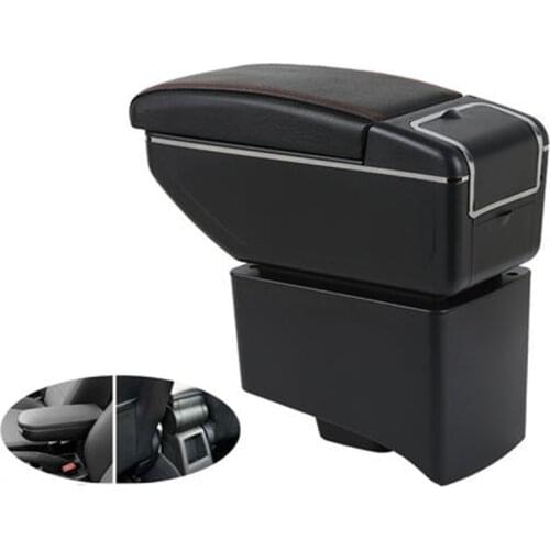 For Volkswagen VW Polo Sedan 2011-2012 Central Auto Car Armrest Box Modification Accessories USB Charging