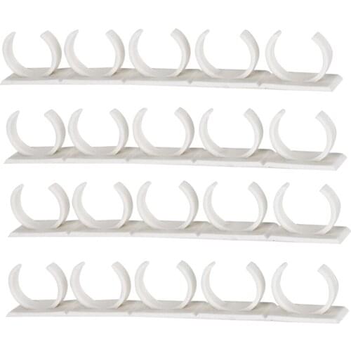 4pcs Spice Racks Strips for 20 Spice Jars Kitchen Space Saving Oragnizer