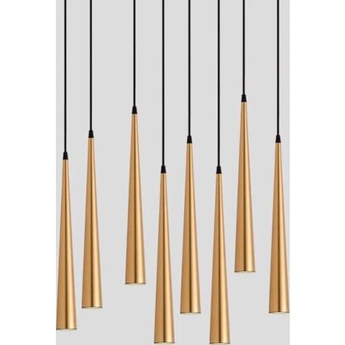 Dimmable COB Cone LED Modern pendant light Aluminum&metal 7W /12W hang lamp dining/living room bar cafe droplight fixture