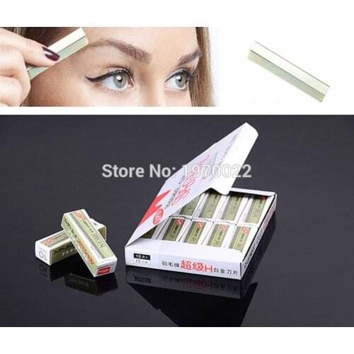 Pro 100 pcs Dedicated Scraping Eyebrow Shaping Eyebrows Plucked Razor Blade Set Beauty Makeup Tools