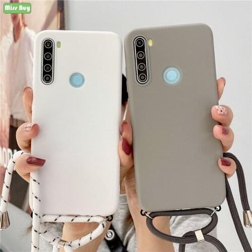 Strap Cord Chain Matte Soft Case For Xiaomi Poco M3 X2 M2 F2 Pro Pocophone F1 mi 10s 11 Lite Ulta Case Carry Necklace Lanyard