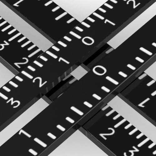 Alloy Six-Sided Measuring Instrument Template Angle Tool Opening LocatorTile Universal Fold Ruler Positioning Ruler