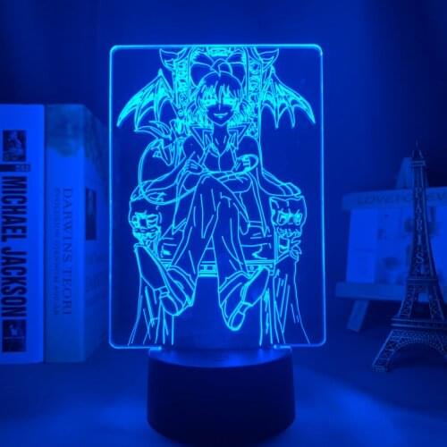 Led Night Light Lamp Anime Welcome To Demon School Iruma Kun for Bedroom Decor Nightlight Birthday Gift 3d Light Iruma