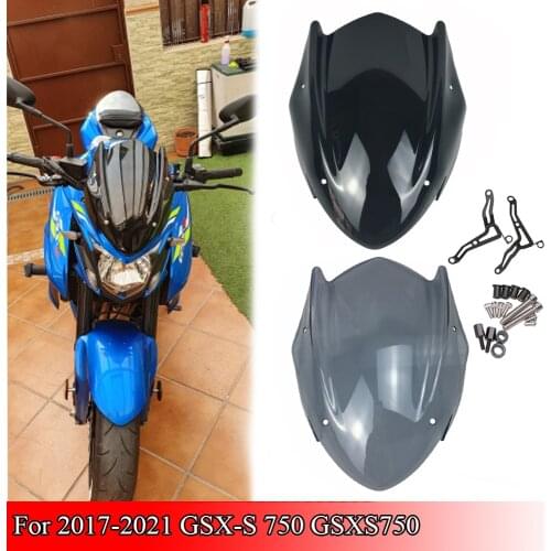 For Suzuki GSXS750 GSXS 750 GSX S750 Wind Deflectors Motorcycle Accessories Windscreen Windshield Shield Screen 2017 2018 2019