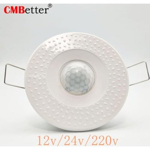 High quality 220V Infrared PIR Motion Sensor Built-in Light Bulb Switch Control Detector Wall Recessed Ceiling Switches DC12V