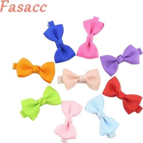 40pcs/lot 1.77" Girls Hair Clip Boutique Ribbon Bows Hairpins Barrettes Colorful Hairgrip Kids Hair Accessories A176