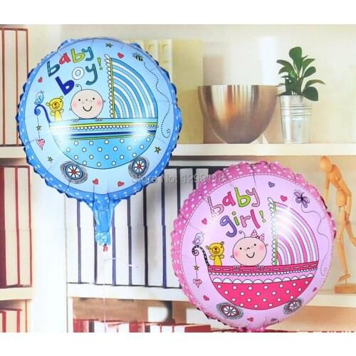 10pcs/Lot Baby Boy Girl Helium Foil Balloons 1th Birthday Party Decorative Balloons Childrens Party Decor Classic Toys B055