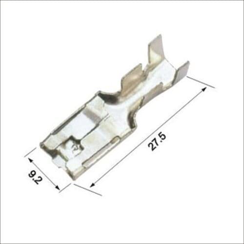 100pcs terminal Male connector female wire connector terminal Plugs socket Fuse box Wire harness Soft Jacket DJ7025-2