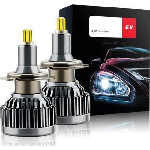 2pcs 60w 18000lm Waterproof Car Haedlight Bulbs V9 H1 H7 H11 Led 9005 9006 9012 6000k Auto Fog Light 10-32v Led Bulb