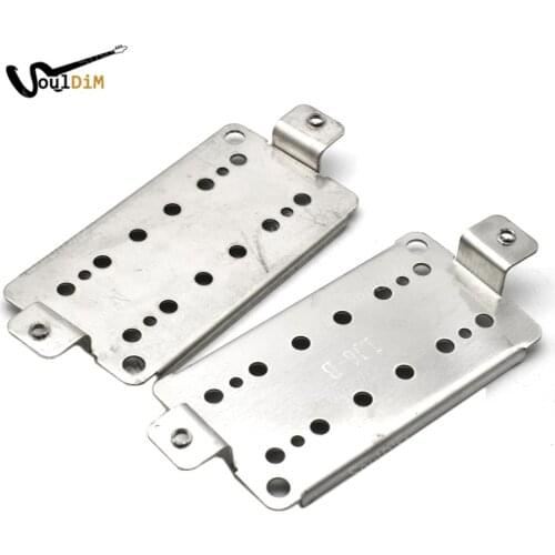 2pcs Durable Brass Humbucker Guitar Pickup Base Plate Neck Bridge Pickup Baseplate for Lp Electric Guitar Replacement Parts
