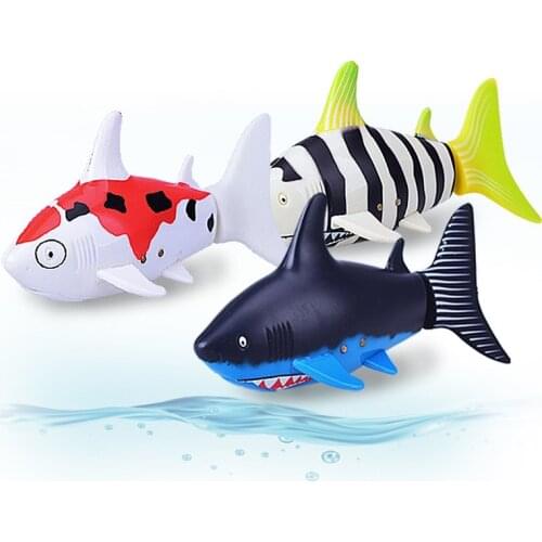 3CH Mini RC Shark With Canned Boxes Submarine Fish Boat Water Radio Remote Control Cute Electronic Toy Best Gift For Children