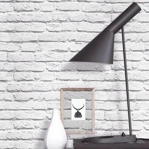 3D Retro Brick White Brick Northern European Style Wallpaper Ins Modern Simple Background Wall Wallpaper White Brick