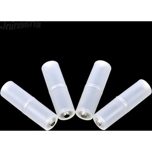 4Pcs/lot AAA to AA Size Cell Battery Converter Adaptor Holder Case Switcher Portable Translucent Battery Storage Holder