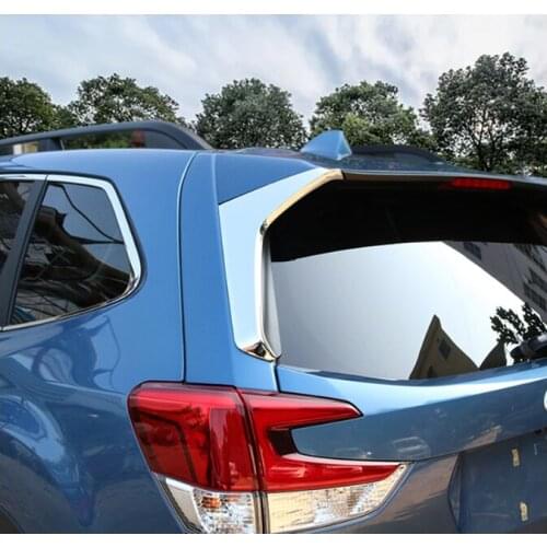 For Subaru Forester SK 2019 2020 Chrome Rear Back Window Wing Decoration Cover Trim Car Styling
