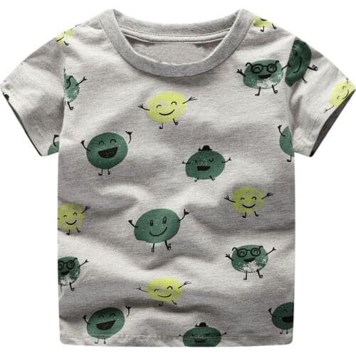 Boys Girls Cartoon Top Tshirts Children Summer Short Sleeve Tees Top Kids Cotton T-shirts Baby Casual T Shirt Clothes