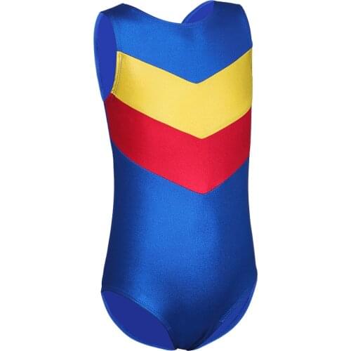 Girls Kids Gymnastics Leotards Ballet Dancesuit Costumes Gymnastic Dancewear Professional Practice Ballet Clothing Blue Green