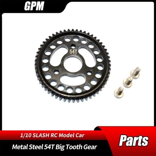 GPM 1/10 SLASH 4X4 Short-course Truck Refit Upgrade Accessories Metal Steel 54T Big Tooth Gear RC Car Parts