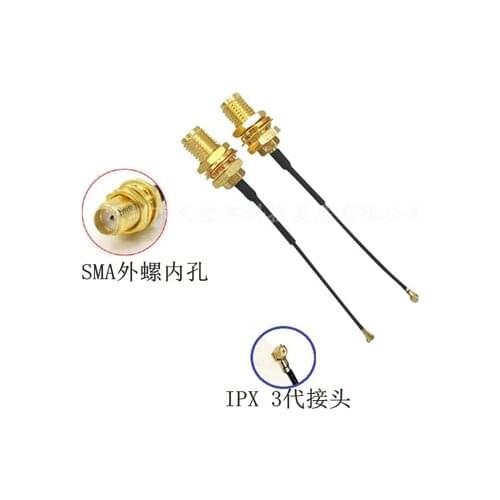 10pcs SMA Female to uFL/u.FL/IPX/IPEX RF Coax Adapter Assembly MFH3 Pigtail 8" 20cm 25cm 10cm