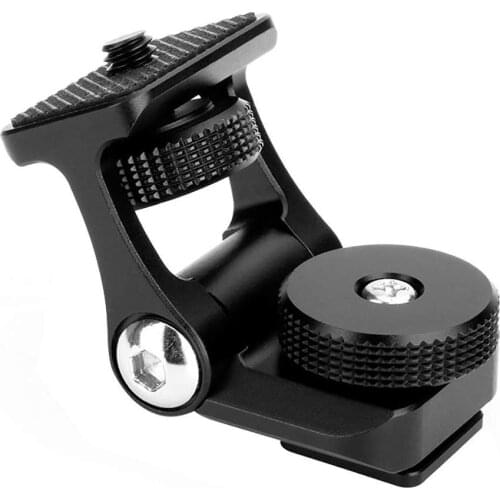 Hot Shoe Mount Adapter Camera Monitor Holder 1/4" Thread for Camcorders, Smartphone, Gopro, LED Video Light/Microphone/Video