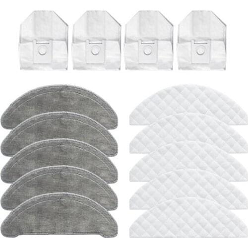 14Pcs for Roidmi EVE Plus Vacuum Cleaner Dust Bag Mop Cloth Disposable Cleaning Cloth Replacement Accessories Parts
