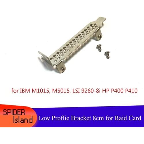 New Raid Card SAS Baffle for 8CM Low Profile Bracket for IBM M1015, M5015, LSI 9260-8i HP P400 P410 1U Baffle