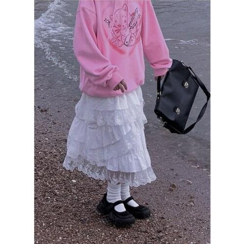 2021 New Spring Fashion Women Skirts Women Lace Skirts Long Lace Skirt Women Fashion Clothing