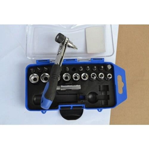 New 23pcs/set Combination Sockets Bit set Piece and bit Ratchet wrench Screwdriver bits