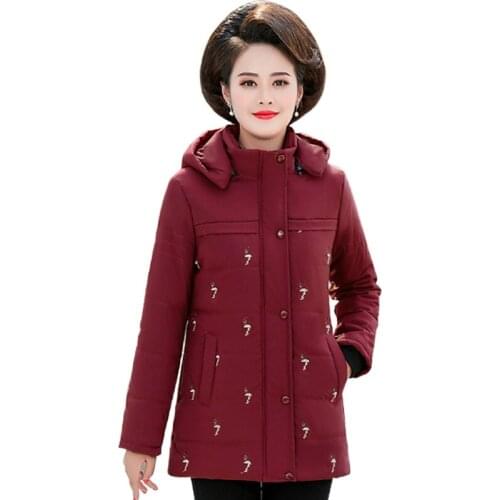 NEW Top selling product in 2020 Women winter coat hooded Large size Cotton jacket Add wool NEW Fashionable female clothing 1374
