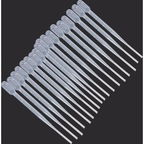 10Pcs New 2ml Clear Plastic Eye Dropper Set Liquid Transfer Graduated Pipettes for Laboratory Experiment Medical Microbiology