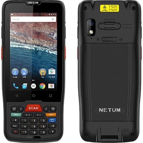 PDA Android Handheld 1D 2D Barcode Scanner Warehouse Logistics Rugged Data Collector 4G POS Terminal With 4800mAh Battery