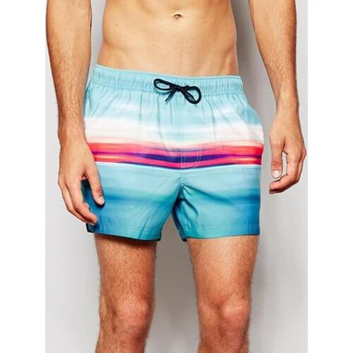 Stripe sexy swimwear 2021 new vacation men surf swim trunk board shorts men boxer briefs swimsuit sunga men beach leisure shorts