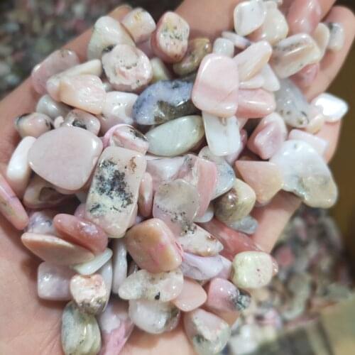 Pink Opal powder crystal macadam natural powder crystal raw stone fish tank decoration
