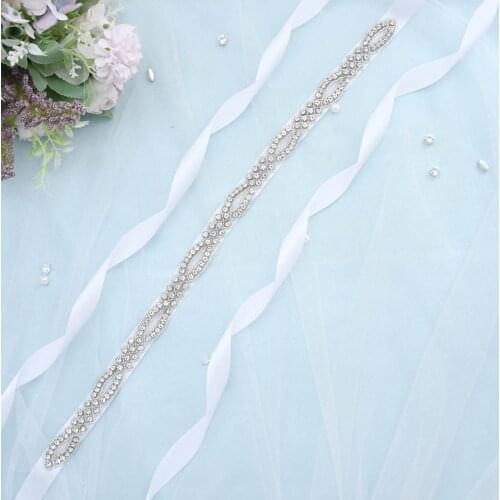 ZMS332 Wedding Belt Rhinestone Belt Bridal Belt Women Sash Belts Wedding Accessories Belt for Evening Dresses Bridesmaid Belt