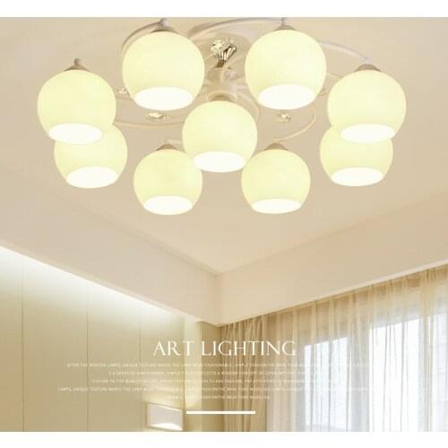 Modern minimalist white LED ceiling lamp living room lamp warm bedroom study lamp home lighting direct sales