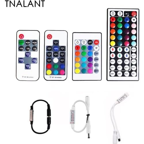 Led Controller Mini11/17Key RF Controller/ Mini 24keys RGB IR Controller/44keys IR Remote Led Controller For5050 3528 led strip
