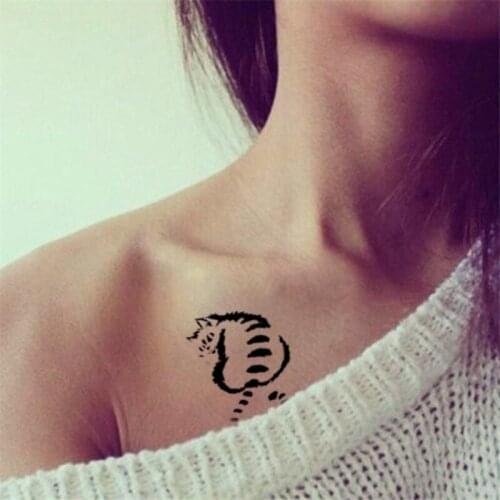 Animal Waterproof Temporary Tattoo Sticker Flamingo Cat Fox Tatoo Body Art Women New Fake Taty Tatuaje Cute Small Tatto