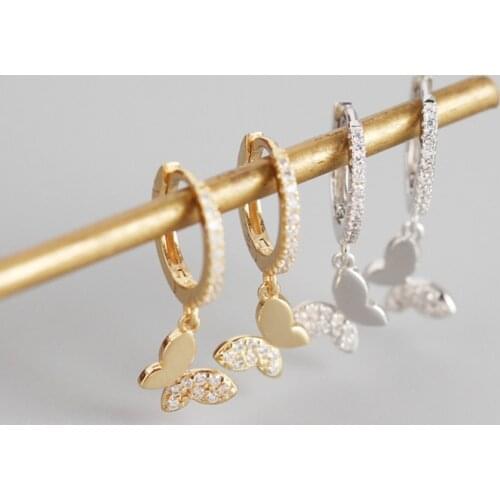 2021 New fashion Personality Hoop Earring Hollow Metal Gold Silver Color Large Butterfly Earrings For Women Jewelry Ear Nail